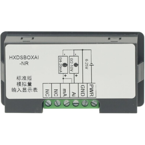 Digital Display Meter 0-10V 0-20mA 2-10V 4-20mA Analog Signal Input Panel Meter (Standard Edition) 1