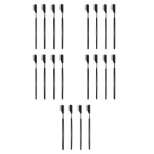 20Pcs Portable Metal Eyelash Comb and Brush Gentle Lash Separator