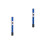 2Pcs Practical Blue Flute Mouthpiece Plastic ABS Nickel-Plated Brass 1