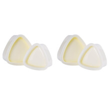 4Pcs Plastic Rice Ball Mold Triangle Sushi Maker Bento Rice Decor Kit