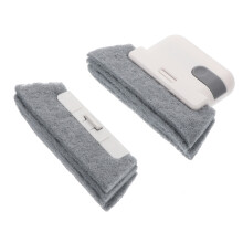 2 Pcs Hard To Reach Cleaning Brush Crevice Multifunctional Window