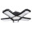2Pcs LED Garage Folding Light Black 5 Panel Adjustable Ceiling Lamp 1