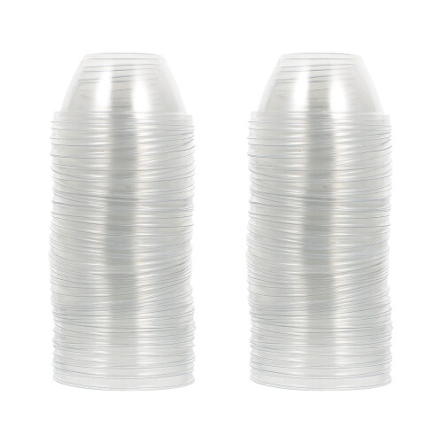 200Pcs Transparent Plastic Hydroponics Plant Grow Covers Durable Dome