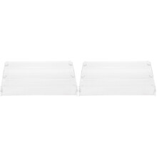 2Pcs Transparent Acrylic Display Rack for Shop Counter Snack Storage