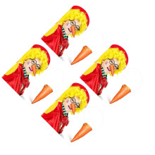 4Pcs Snowman Carrot Nose DIY Material Orange Fun Dress Up Prop