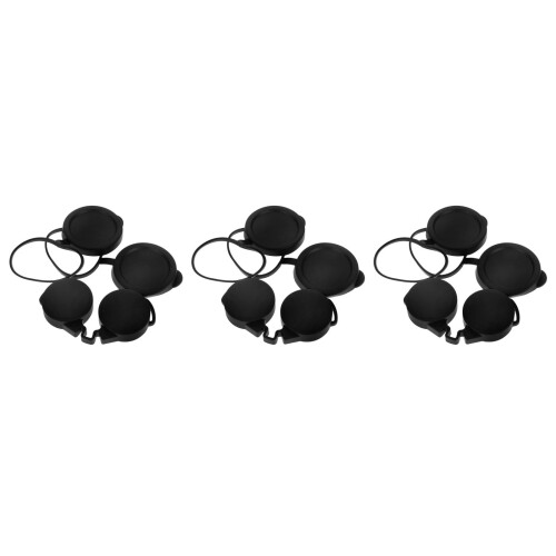 9Pcs Black Rubber Protective Covers for Binocular Eyepieces Waterproof
