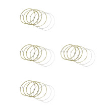 24Pièces Cordes Acoustiques Laiton Guitare Accessoires Couleurs Vives