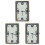 3 Count Dashboard Mini Clock Adhesive Tiny Analog Car Trigger The 1