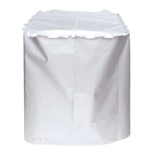 2Pcs Oxford Cloth Washing Machine Protector Silver Waterproof Cover