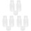 6Sets Plastic Bewaarpot Doppen Voor Honing En 1