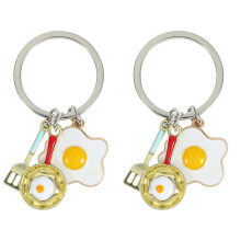 2St Mode Sleutelhanger Keukenaccessoires Multi Metalen Hanger