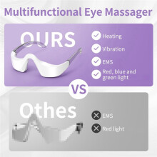 LED Under Eye Beauty Device 3D Microcurrent Contour Eye Massager Eye Care Glasses for Puffiness Fine Lines Eye Bag