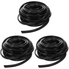 3Pcs Black Silicone Window Gap Sealing Strip for Home Draft Proofing