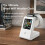 WiFi Weather Clock with Wireless Charging,Touch Control Digital Desk Clock, Real  Weather Display,Multi Themes 4