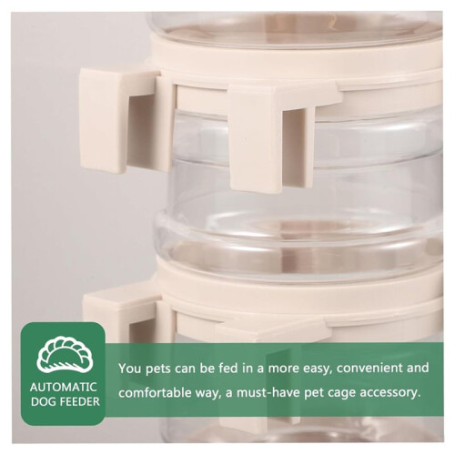 Cat Waterer Cat Feeder and Dispenser Automatic Pet Watering System Gravity-Flow Design