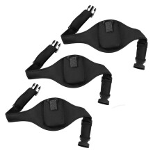 3-Pack Mic Bälte Mikrofonbälte Hållare Midjeband Väska Fall Justerbar Träningshållare