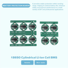 10 Sets 18650 Li-Ion Universele Dubbele MOS-Beveiligingsprintplaat 18650 Cilindrische Li-Ion Cel BMS Batterijbeveiligingsprintplaat