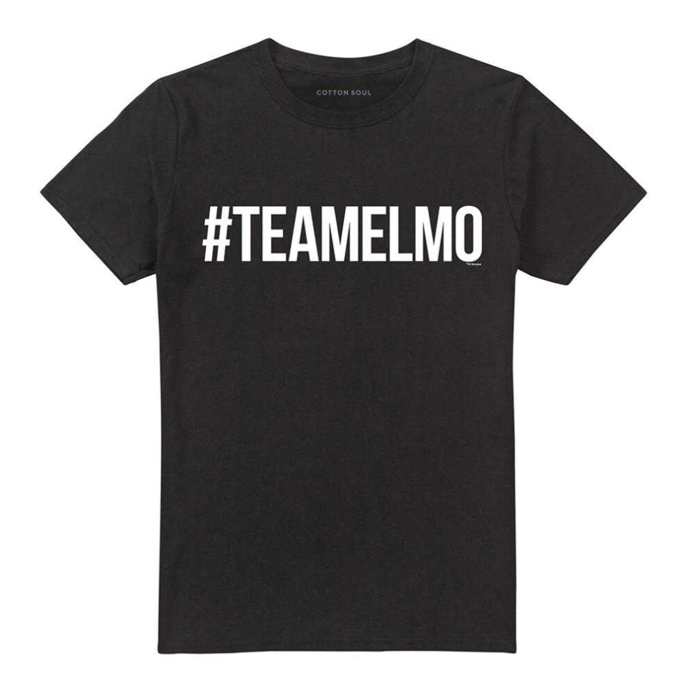 Sesame Street (4Xl, ) Unisex Adult Team Elmo T-Shirt Black