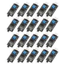 20 Peças PCF8574 I2C IIC LCD1602 2004 Módulo Adaptador de Display Placa Conversora de Interface LCD para Peças de Robô para