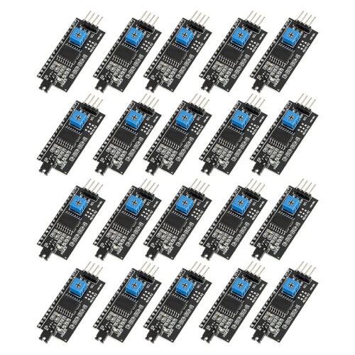 Lot de 20 Modules Adaptateurs D'Affichage LCD1602 2004 PCF8574 I2C IIC pour  et Robots