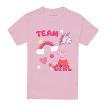 (3XL, Light Pink) Peppa Pig Unisex Adult Team Girl Icons T-Shirt