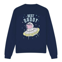 (M, Navy) Peppa Pig Unisex Adult Best Daddy Pig In The Universe Sweatshirt