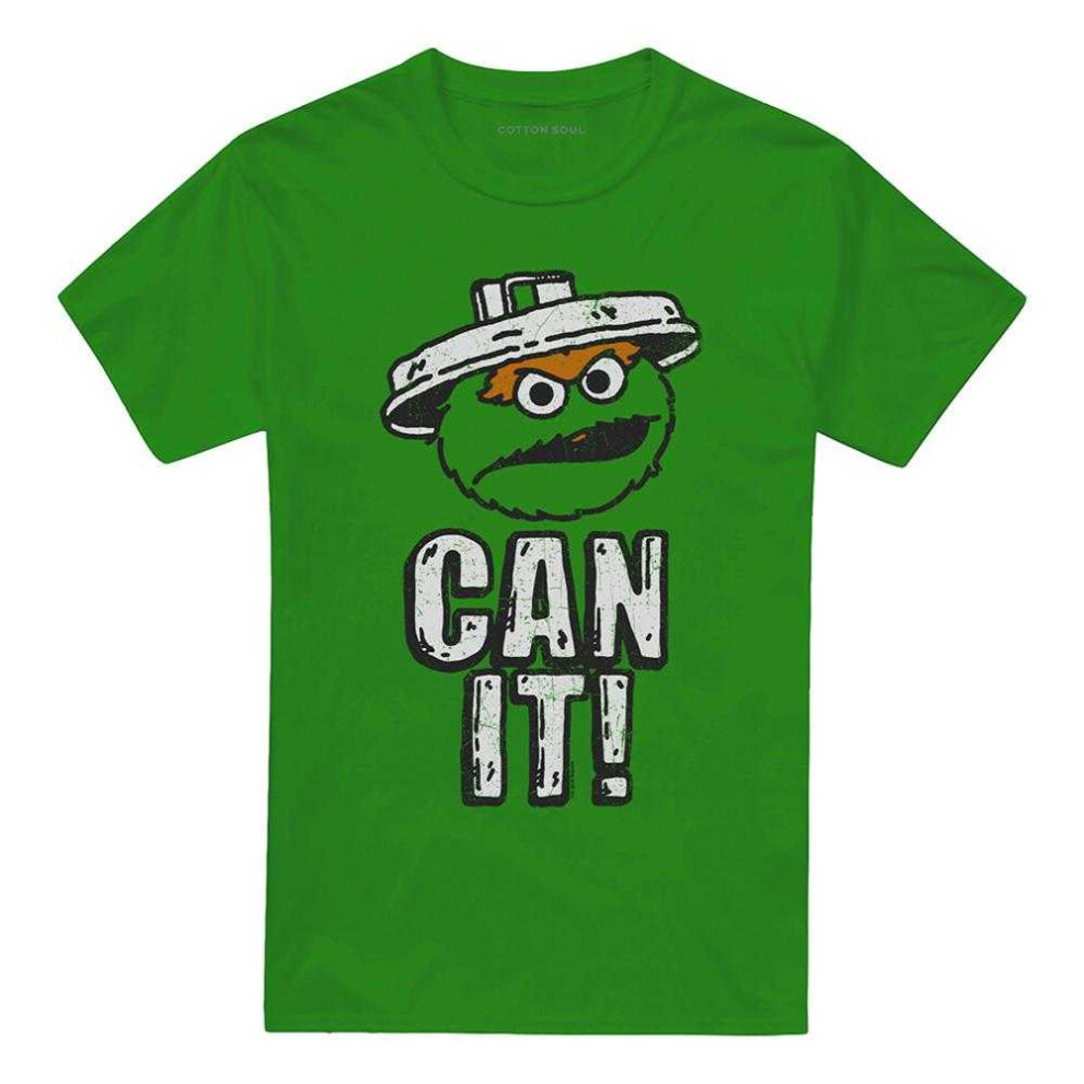 Sesame Street (3Xl, Kelly ) Unisex Adult Can It! T-Shirt Green