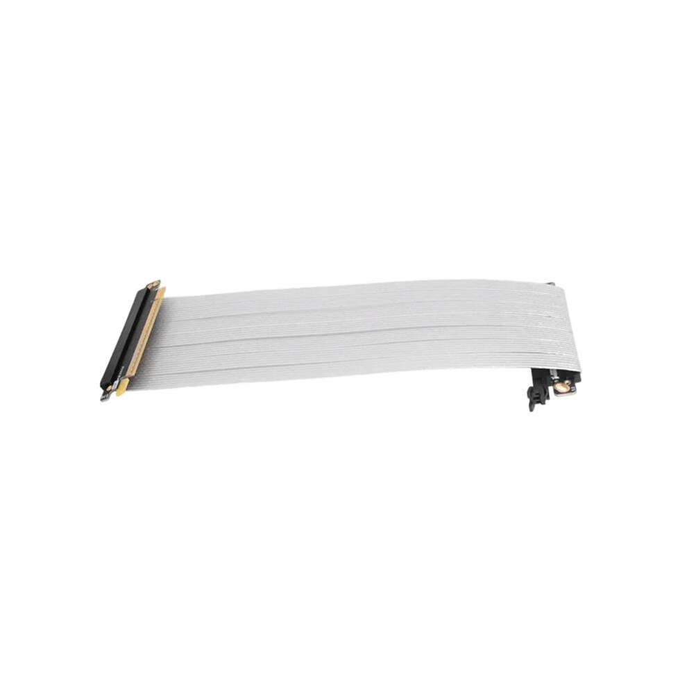 Pcie5.0 X16 Riser Cable Gpu Extension Wire Gen5 64Gb/S For Itx Chassis Case Rtx 5090/4090 Rx 7900 Xtx 25Cm Silver 4713352714377