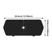 Protector Contra Salpicaduras para Grifo Fregadero, Alfombrilla Colectora Agua Grifo Silicona, Almohadilla Drenaje Fregadero Reutilizable DetráS del