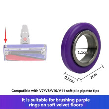 Roller Wheels and Axles Roller Balancing Ring Insert Set for V7 V8 V10 V11 Soft Roller Vacuum Repair Parts A