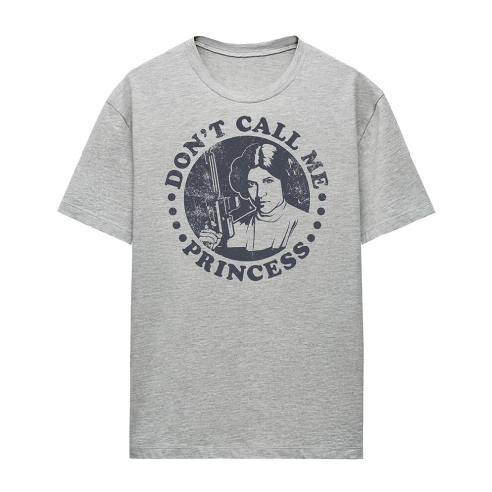 Star Wars (S, Athletic Heather) Womens/Ladies Don't Call Me Princess Leia Heather T-Shirt Multicoloured