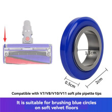 Bague et Capuchon de Brosse à Rouleau Souple pour Aspirateurs pour V7, V8, V10 et V11 - Pièces de Rechange pour Tête de Brosse à Rouleau Souple