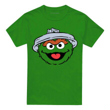 (XL, Kelly Green) Sesame Street Unisex Adult Oscar The Grouch Full Face T-Shirt