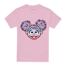 (M, Pink) Sesame Street Unisex Adult Abby Cadabby Face T-Shirt