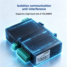 4-Kanal RS485 Hub Industriequalität Isolation Modbusrs Splitter Optisch Isolierter Signalisolationsverstärker