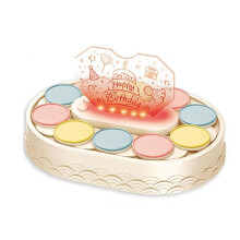 Lights Automatic Rotating Cake Machine Music Macarons Dessert Display Turntable Rack for Birthday Party Decoration