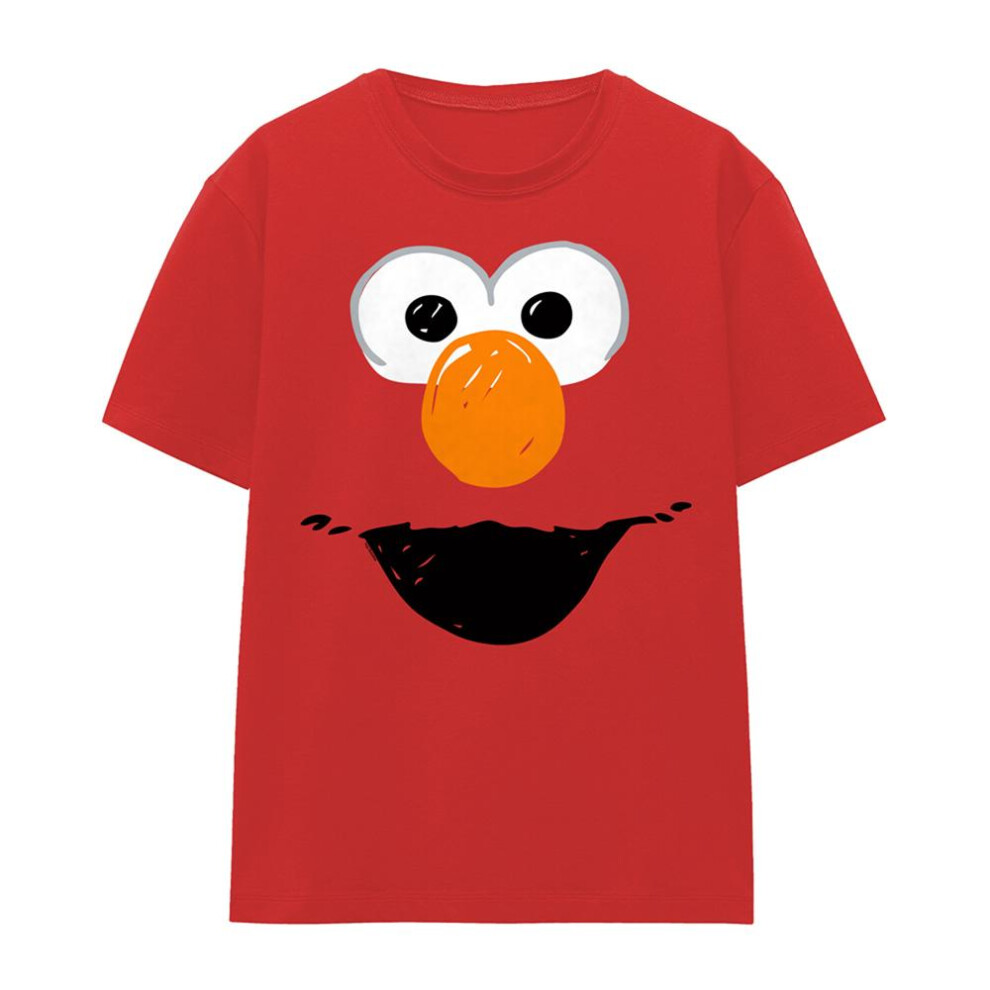Sesame Street (Xxl, ) Womens/Ladies Elmo Sketch T-Shirt Red