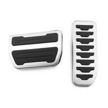 No Drill Stainless Steel Gas Brake Pedal Pads Cover for Evoque 2012+ Sport Velar 2017+