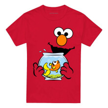 (4XL, Red) Sesame Street Unisex Adult Elmo & Dorothy Face T-Shirt