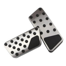Stainless Steel Pedal Covers Set Accelerator Gas Brake Pedal Cover for   JK 2007 - 2017 AT