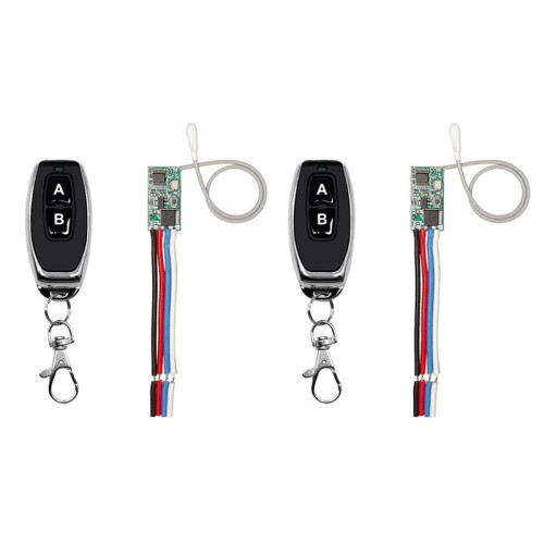 2 Sets 433.92Mhz Wireless Remote Control  Module  3.6V-24V  Power  Relay Receiver with Remote Control 1
