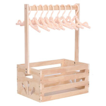 Spaskåp i Trä för Babyshower, Förvaringskorg för Barn med Handtag, Presentkorg Exklusive Hängare