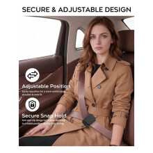 4-Delige Set Comfortclips voor Autogordels, Nek- en Schouderbeschermers, Antislip Kliksluiting voor Universele Voertuigen