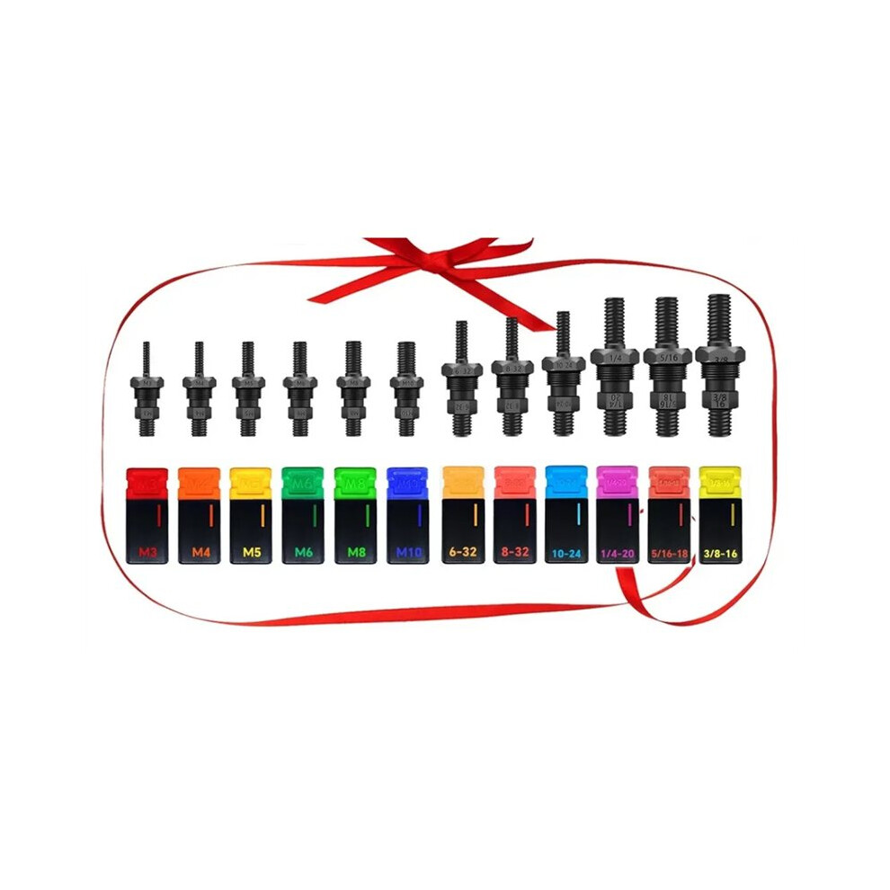 Manual Riveting Tool Alloy Steel Double Handle Household Riveting Tool Bt-605 Riveting Nut Tool+12 Tool Heads 6032697203543