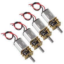 3V N20 Getriebemotor, Langsam Laufend, Vollmetallgetriebe Ohne Anschlüsse für Car DIY RC Spielzeug Roboter Modell 4 Stück