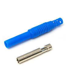 Messingisolierter, Ummantelter Sicherheits-Bananenstecker (Weiblich) zum Löten, für Instrumentenprüfung, DIY-Elektroinstallationen C