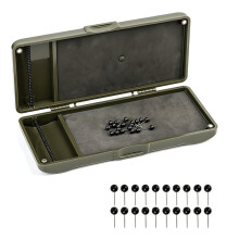 Boîte de Rangement pour Montages de Pêche à la Carpe, avec Étui et Pochette, pour Lignes de Pêche à la Carpe, Montages Zig Chod et Cheveu Rigide