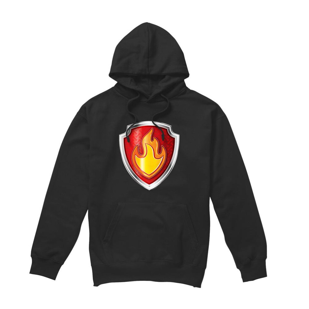 Paw Patrol (Xxl, ) Mens Marshall Badge Hoodie Black