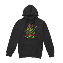 (XXL, Black) Teenage Mutant Ninja Turtles Mens Manga Turtles Hoodie