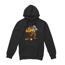 (M, Black) Teenage Mutant Ninja Turtles Mens Bebop & Rocksteady Hoodie